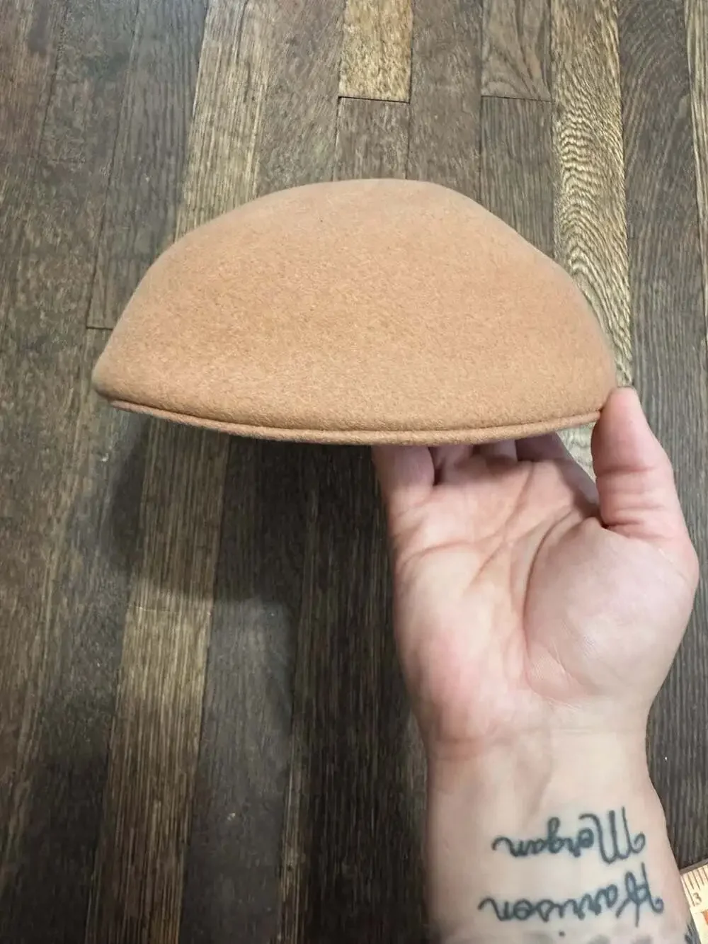 Vintage Wool Felt Structured Ivy Cap Newsboy Hat Made in U.S.A.